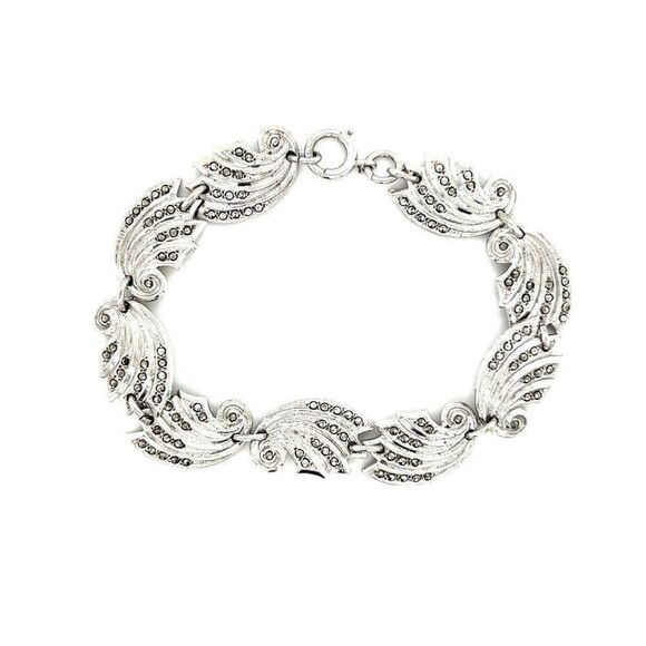 Sterling Silver Marcasite Bracelet - Picture 1 of 5